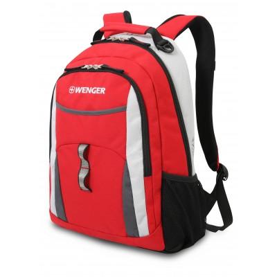 Рюкзак WENGER, красный/серый/серебристый, полиэстер 600D/хонейкомб, 32x15x45 см, 22 л