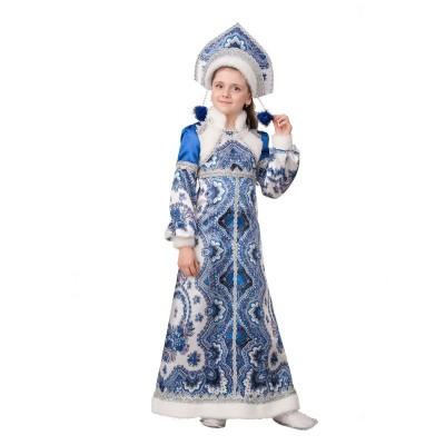 Детский костюм Снегурочка Варвара синий
