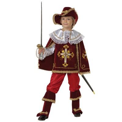 Карнавальный костюм Мушкетёр Короля бордо 909