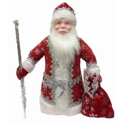 Игрушка-кукла Дед Мороз красный 40 см