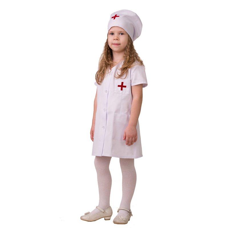 Детский костюм медицинский белый халат Месестра-1 для девочки купить в  интернет магазине