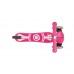 Самокат Globber Primo Fantasy Lights (свет. перед. колеса), Розовый лого 424-013