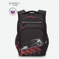 Рюкзак школьный Grizzly RB-350-3 Красный