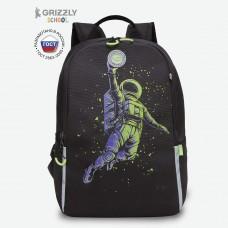 Рюкзак школьный Grizzly RB-351-2 Салатовый