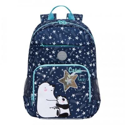 Рюкзак школьный Grizzly RG-164-2 Звезды - синий
