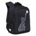 Рюкзак школьный Grizzly RG-266-3 Котик - Черный