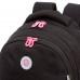 Рюкзак школьный Grizzly RG-360-2 сердечки - черный