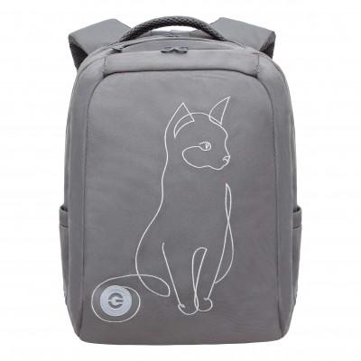 Рюкзак школьный Grizzly RG-366-2 Котенок - серый