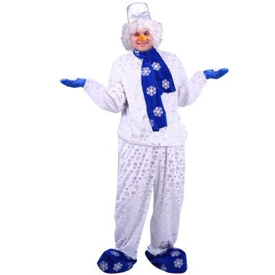 Карнавальный костюм Снеговик взрослый 52