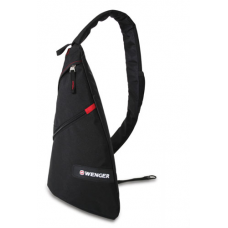 Рюкзак WENGER с одним плечевым ремнем, черный-красный 7 л