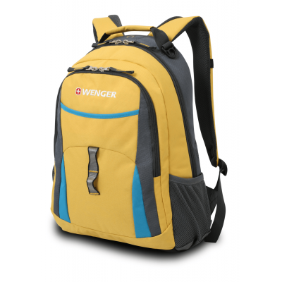 Рюкзак WENGER желтый-голубой-серый 32x15x45 см 22 л
