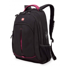 Рюкзак WENGER, черный/фукси, фьюжн/2 мм рипстоп, 32x15x46 см, 22 л