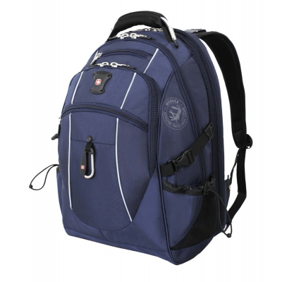 Рюкзак WENGER 15”, синий/серебристый 38 л