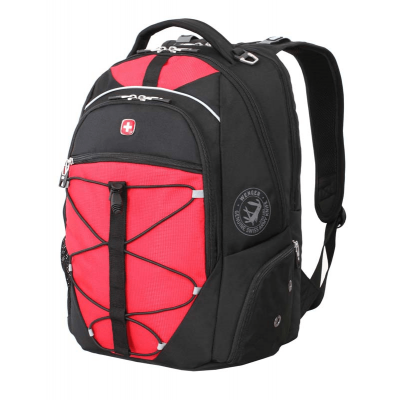 Рюкзак WENGER 15” чёрный/красный 34x19x46 см 30 л