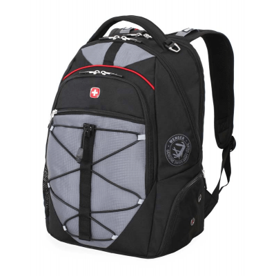 Рюкзак WENGER 15”чёрный/серый 34x19x46 см, 30 л